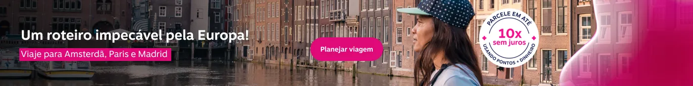 Um roteiro impecável pela Europa! Viaje para Amsterdã, Paris e Madrid , imagem clicável, ir para https://www.livelo.com.br/ofertas-passagens?period=1-2%2C3-6%2C7-12%2C13-20&destination=MAD%2CCDG%2CORY%2CAMS