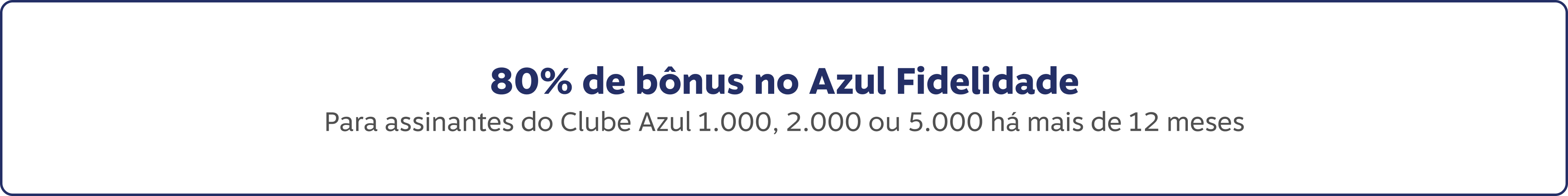80% de bônus no Azul Fidelidade