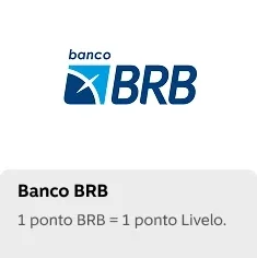Conheça os parceiros Livelo e transfira seus pontos!, ir para  /juntar-pontos/instituicoes-financeiras/brbcard