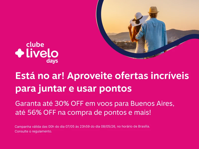 Está no ar! Aproveite ofertas incríveis para juntar e usar pontos. Garanta vantagens pra viajar, juntar pontos e mais