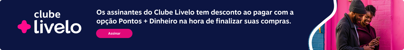 Os assinantes do Clube Livelo tem desconto ao pagar com a opção Pontos + Dinheiro na hora de finalizar suas compras., imagem clicável, ir para /clube