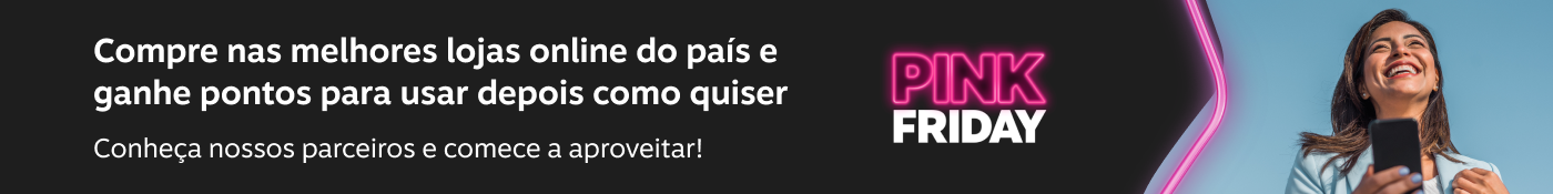 Compre nas melhores lojas online do país e ganhe pontos para usar depois como quiser