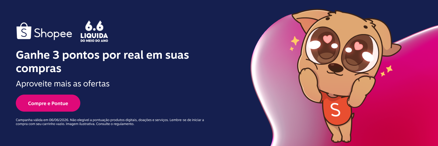 Ganhe 3 pontos por real em suas compras. Aproveite mais as ofertas