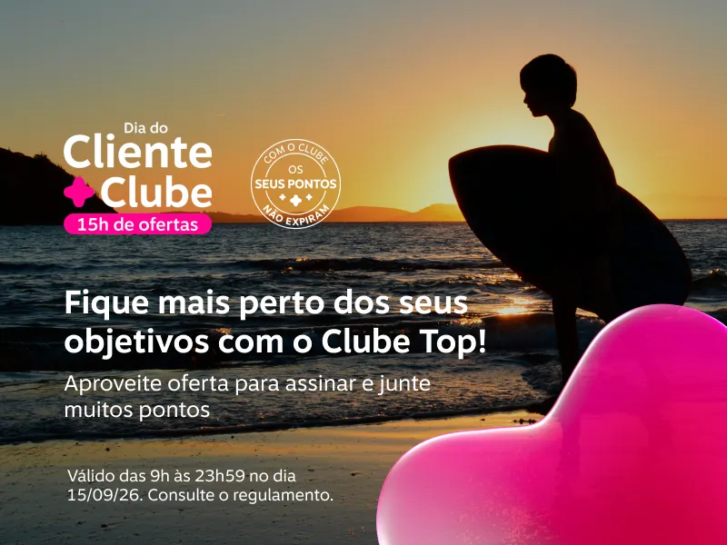 Banner promocional de adesão ao Clube Livelo