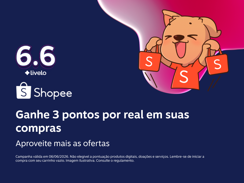 Ganhe 3 pontos por real em suas compras. Aproveite mais as ofertas
