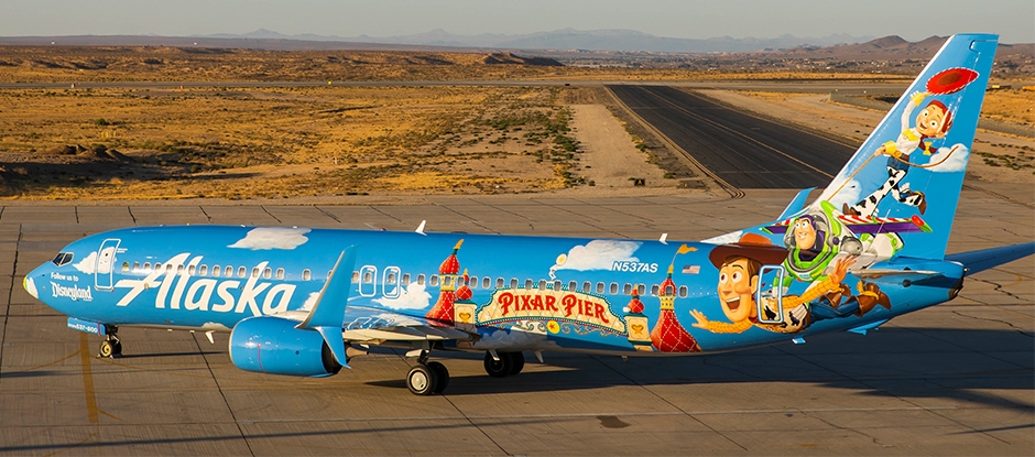 Friendship and Beyond at <em>Disneyland</em><sup>®</sup> Resort  Boeing 737-800 plane aircraft