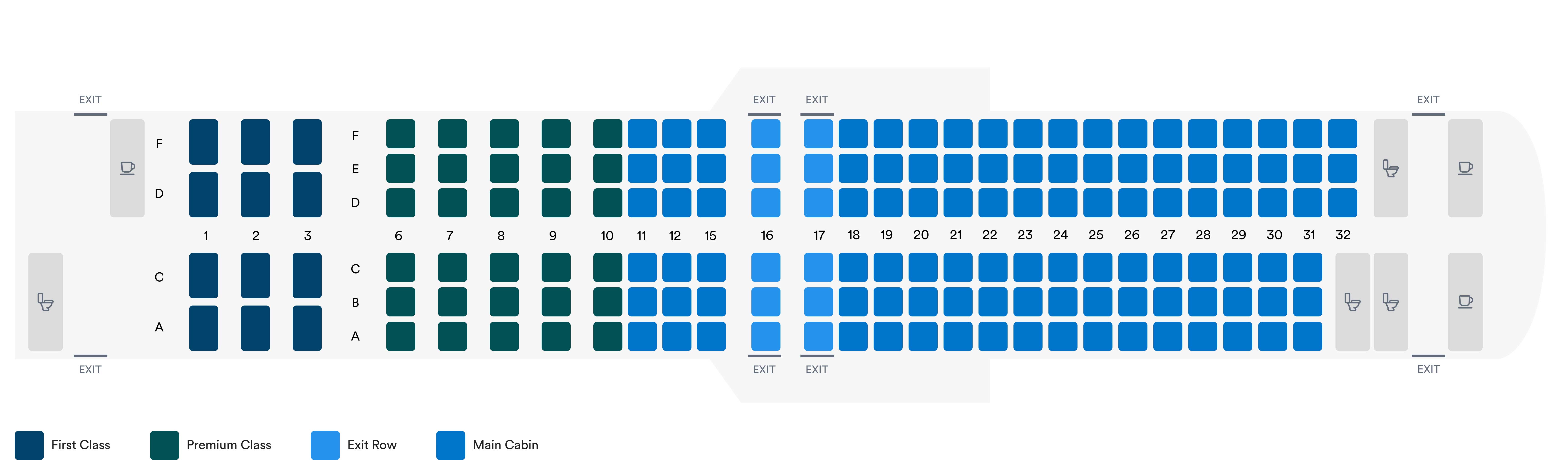 Seatmap of the Star Wars Transport to the <em>Disneyland</em><sup>®</sup> Resort