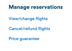 Manage reservations
