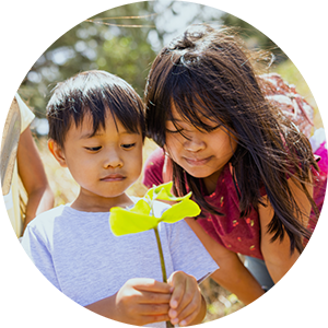 Niños en Hawaii