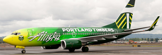 Portland Timbers plane aircraft