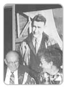 Historical photo of Shell Simmons and two other people.