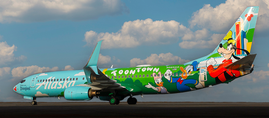 Mickey’s Toontown at Disneyland® Resort Boeing 737-800 plane