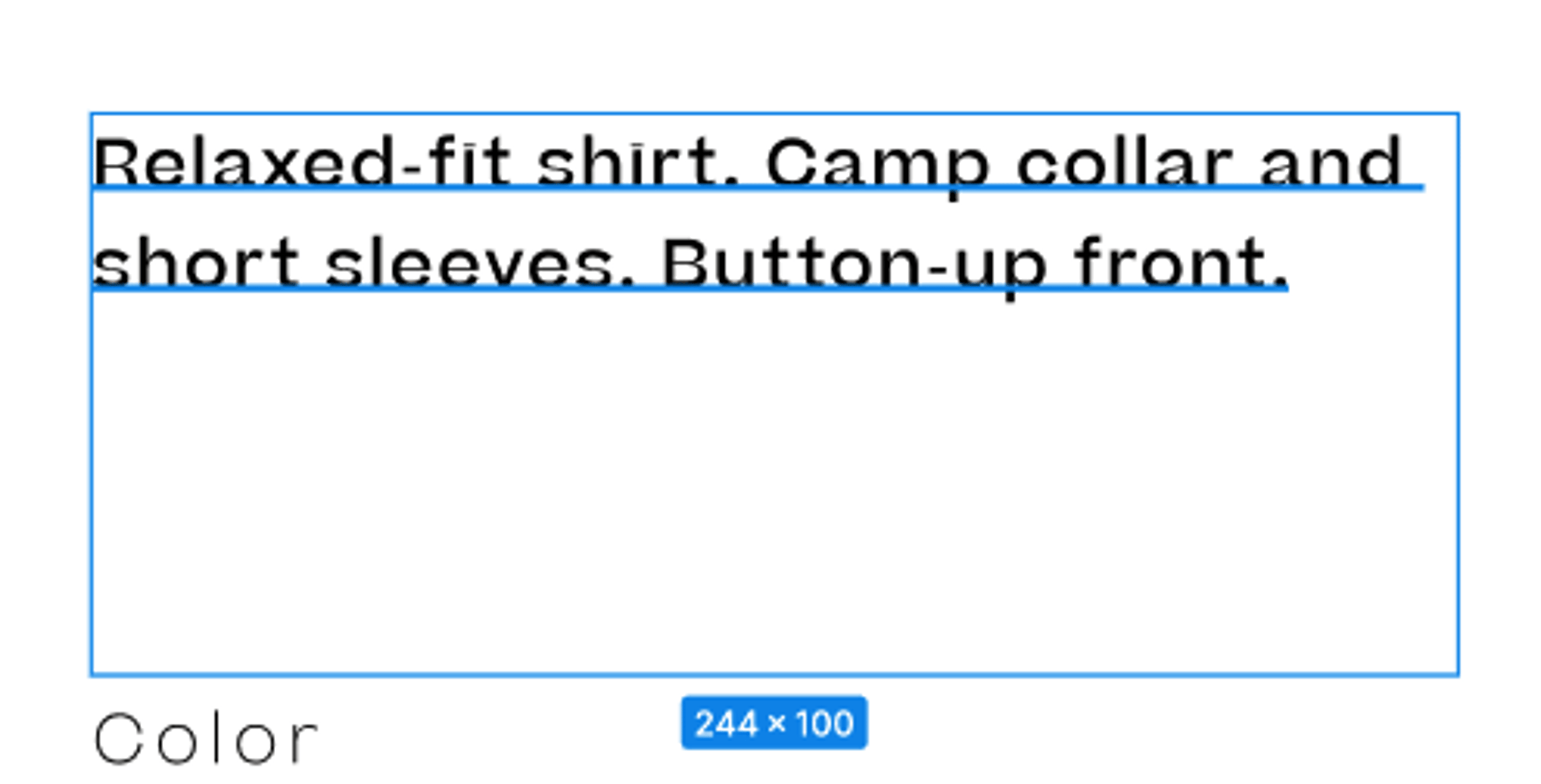 Comparison of text bounding boxes — left shows oversized boxes with excess whitespace, right shows boxes tightly hugging the text content.