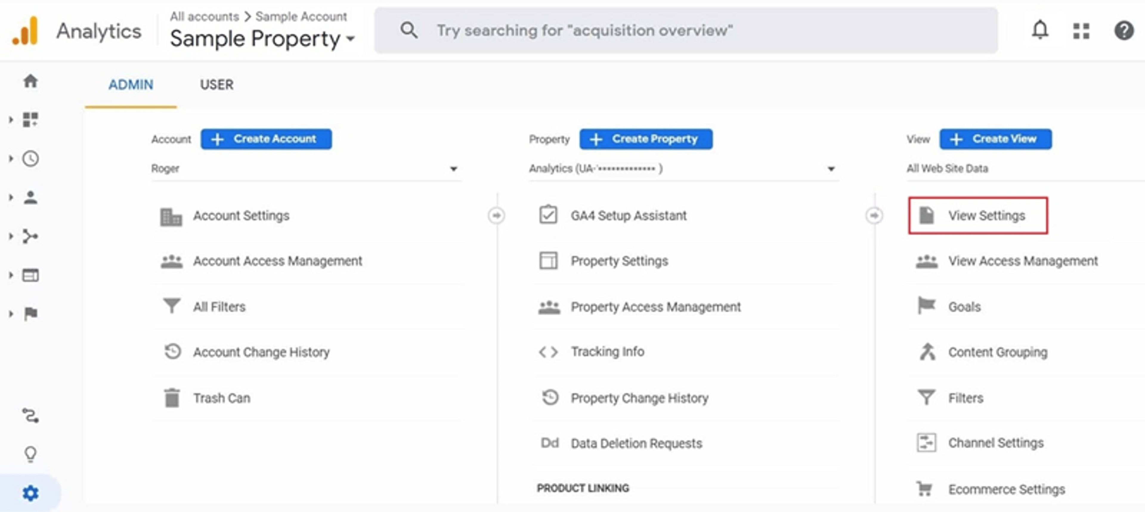 Google-Analytics-Universal-Analytics-View-Settings
