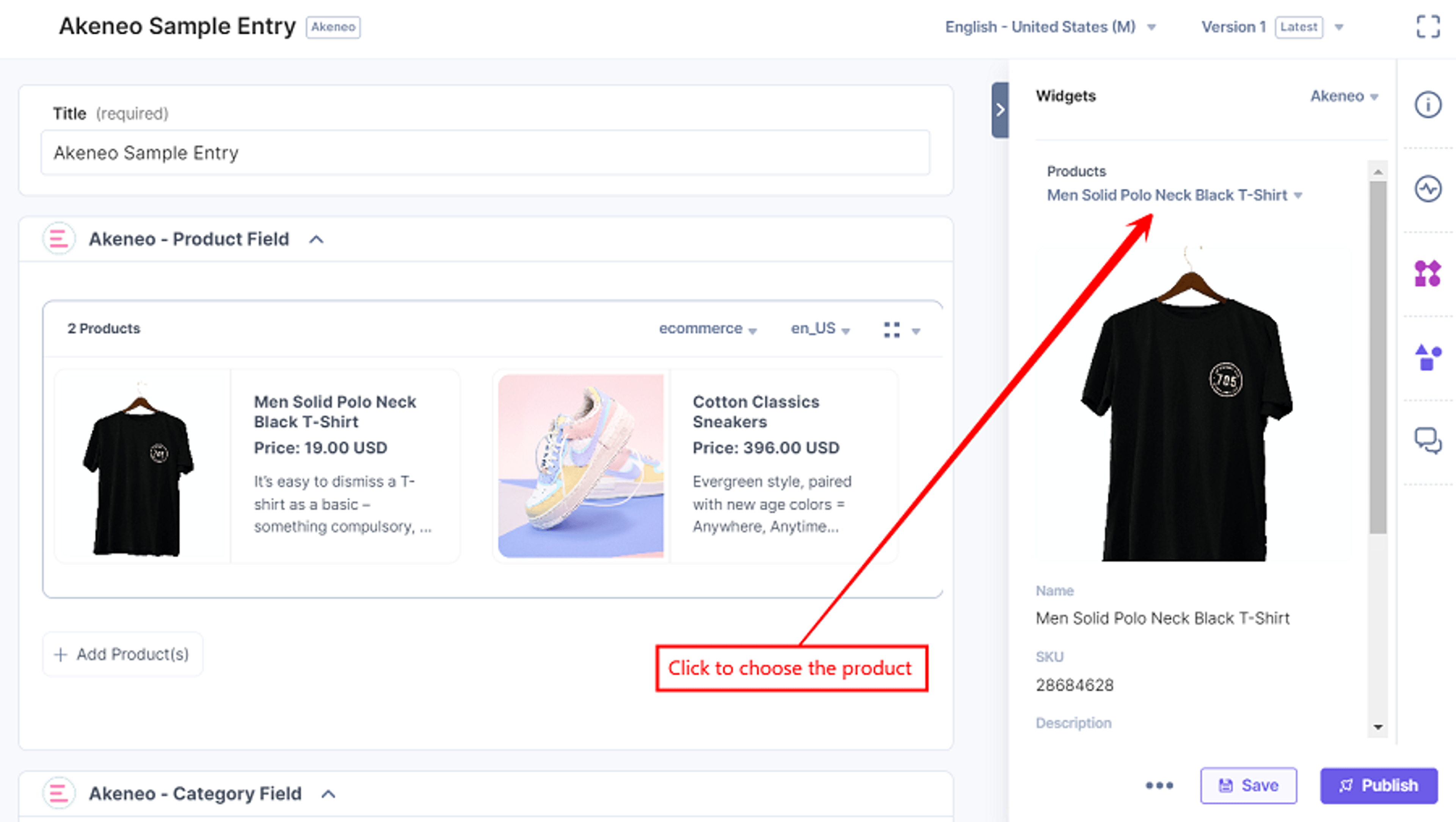 Akeneo-Products-Sidebar-Widget