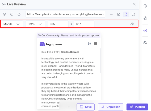Preview Content Across Multiple Channels | Contentstack