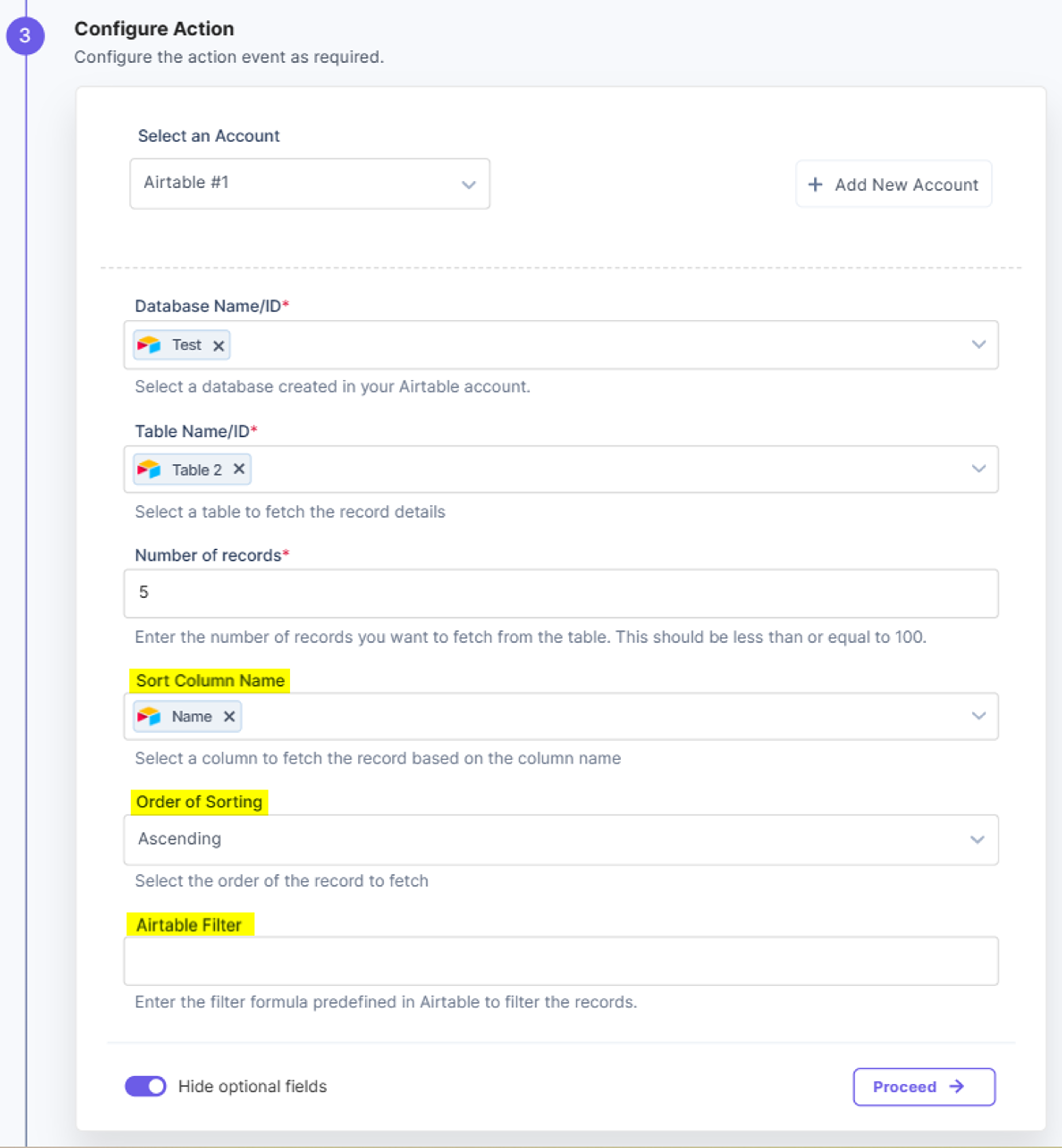 Show_Optional_Fields_Get_Records