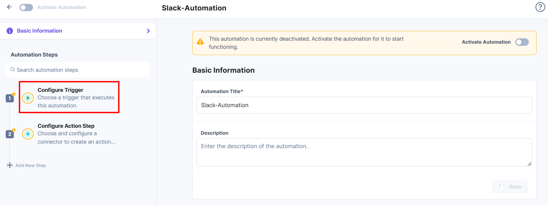 Click-Configure-Trigger