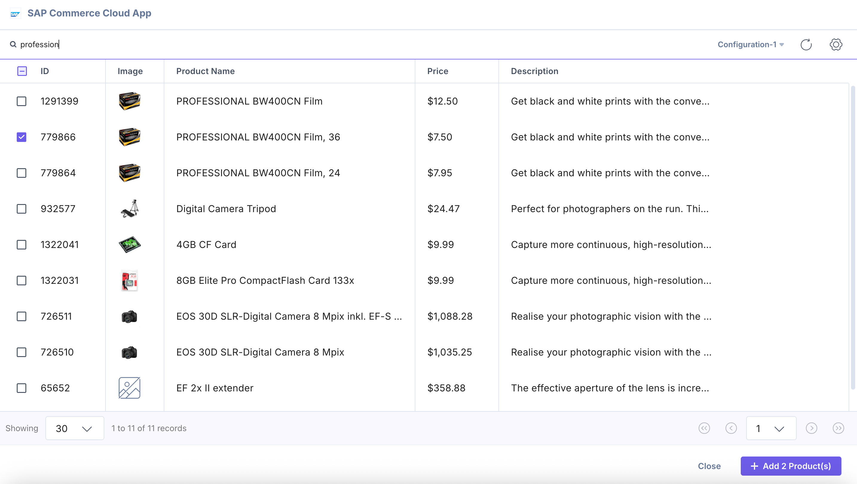 SAP-Commerce-Cloud-Product-Selector-Page-Search