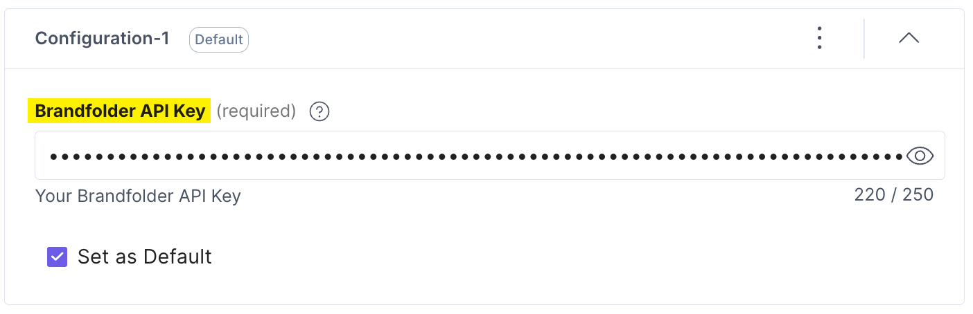 Brandfolder-Configuration-API-Key