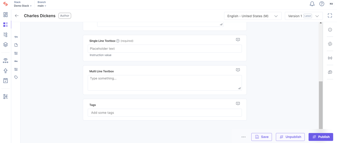 Multi Line Textbox | Contentstack