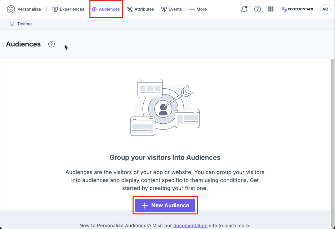 Create an Audience | Contentstack
