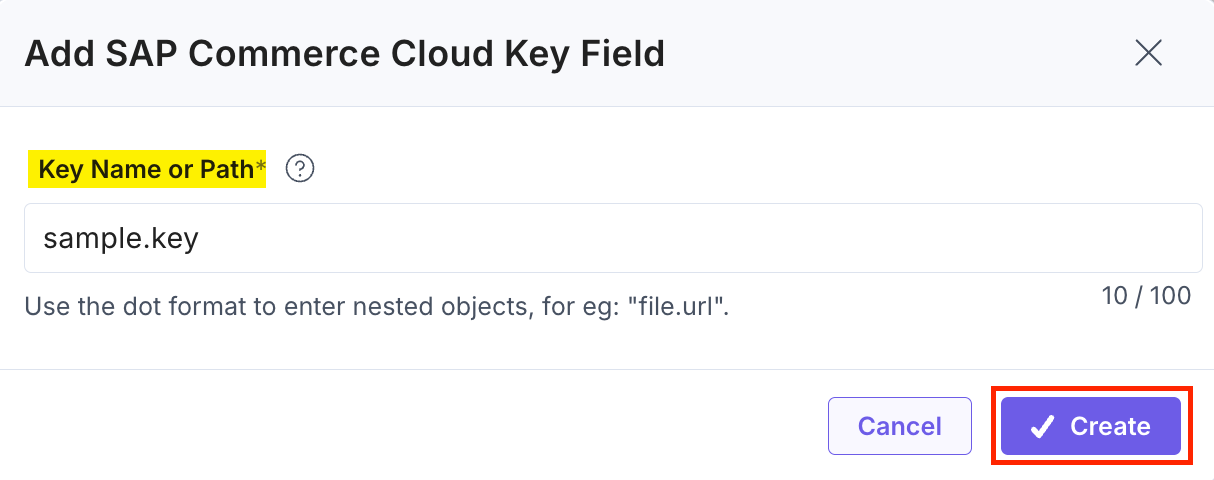 SAP-Commerce-Cloud-Add-Key-Modal