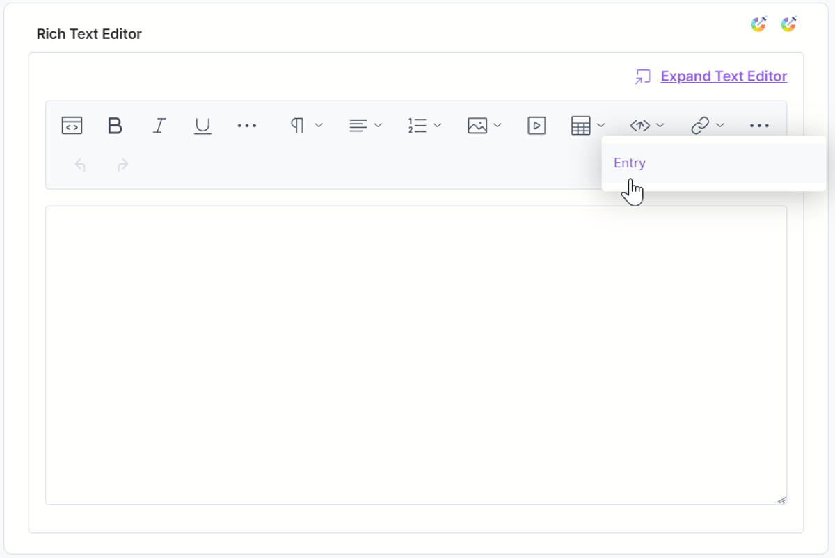 Rich Text Editor (RTE) Field | Customized Rich Text Editor