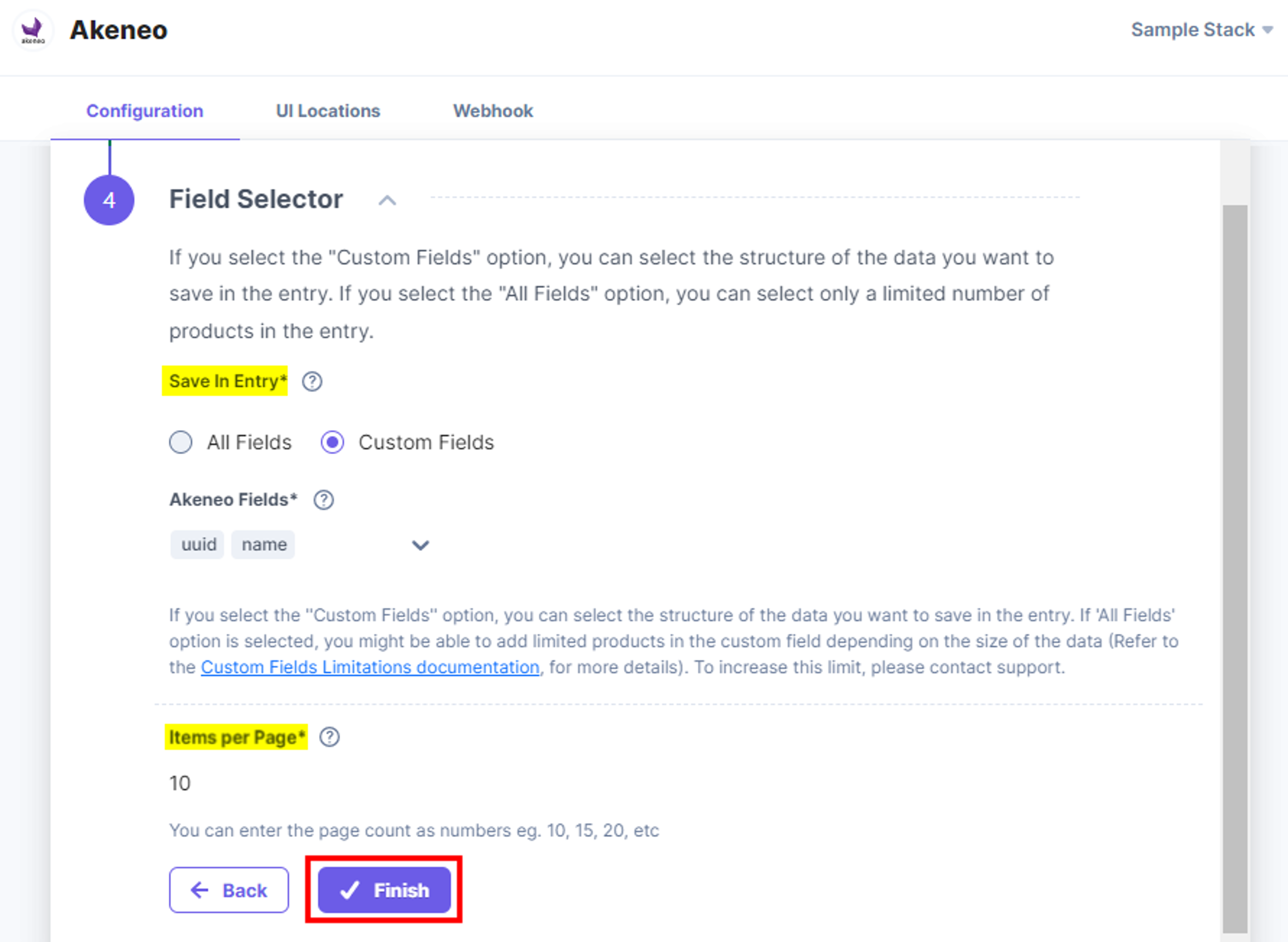 Akeneo-Config-Field-Selector
