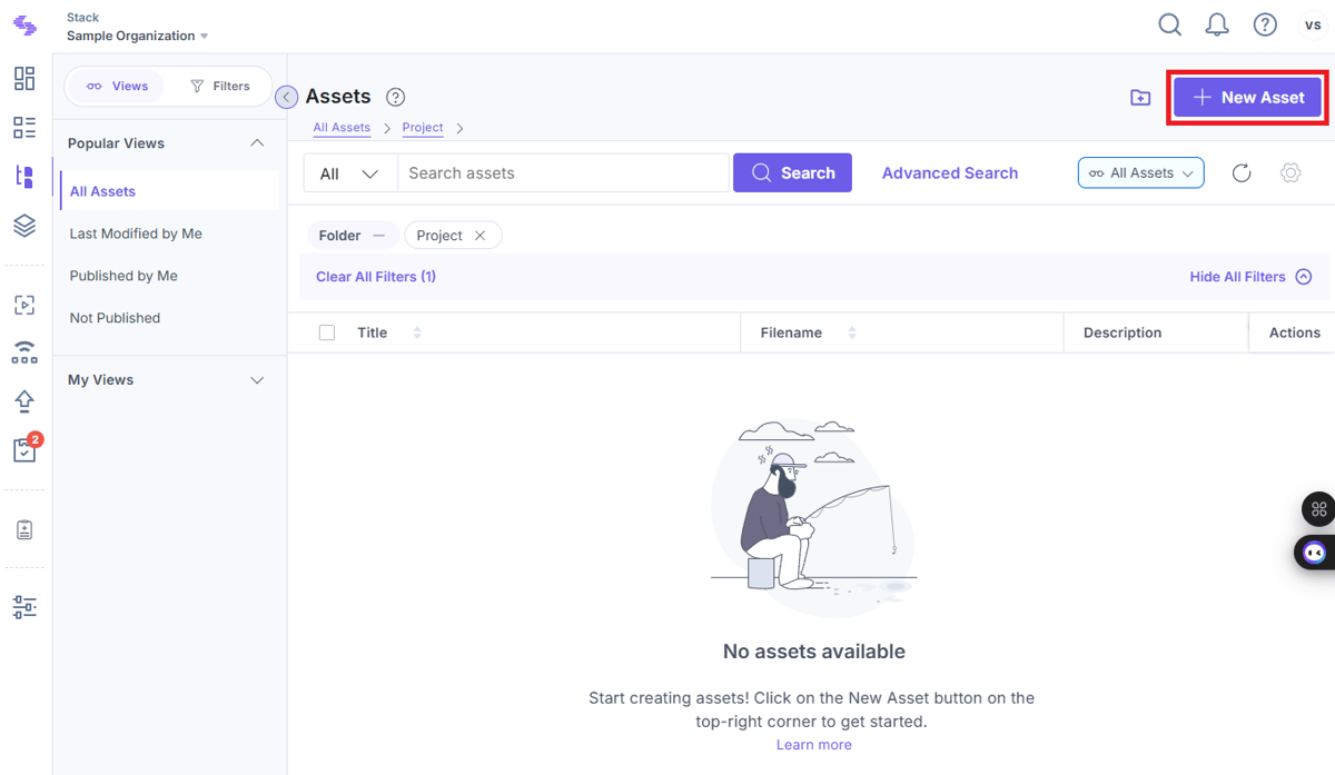 Create an Asset Folder | Contentstack