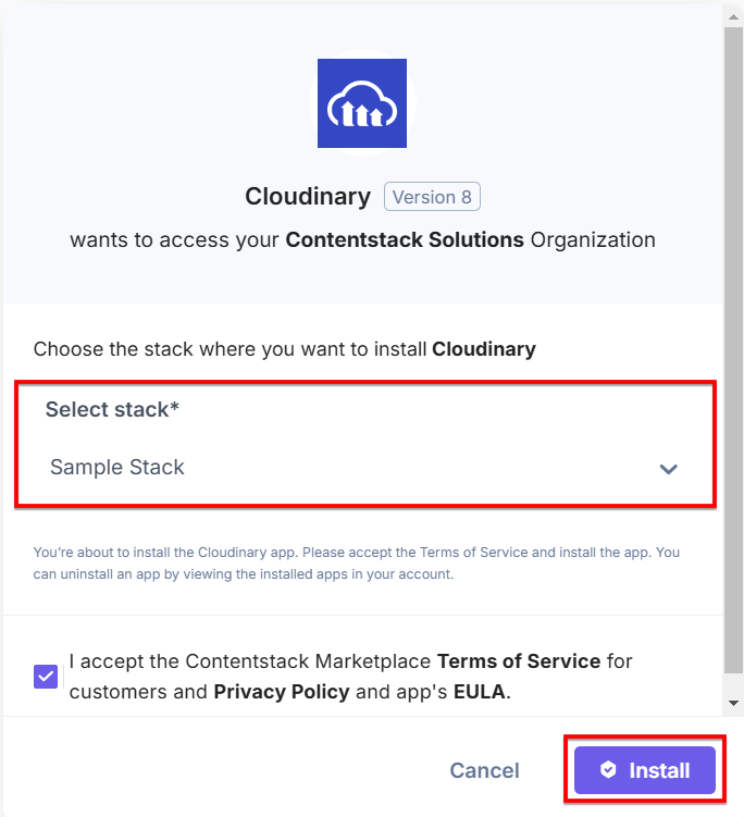 Cloudinary-App-Install