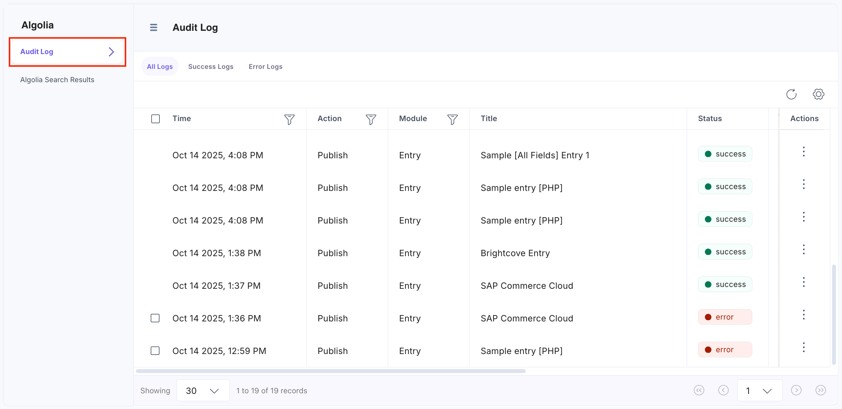 Algolia-Full-Page-Audit-Log