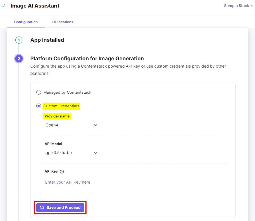 AI-Assistant-Image-Configuration-Custom-Credentials