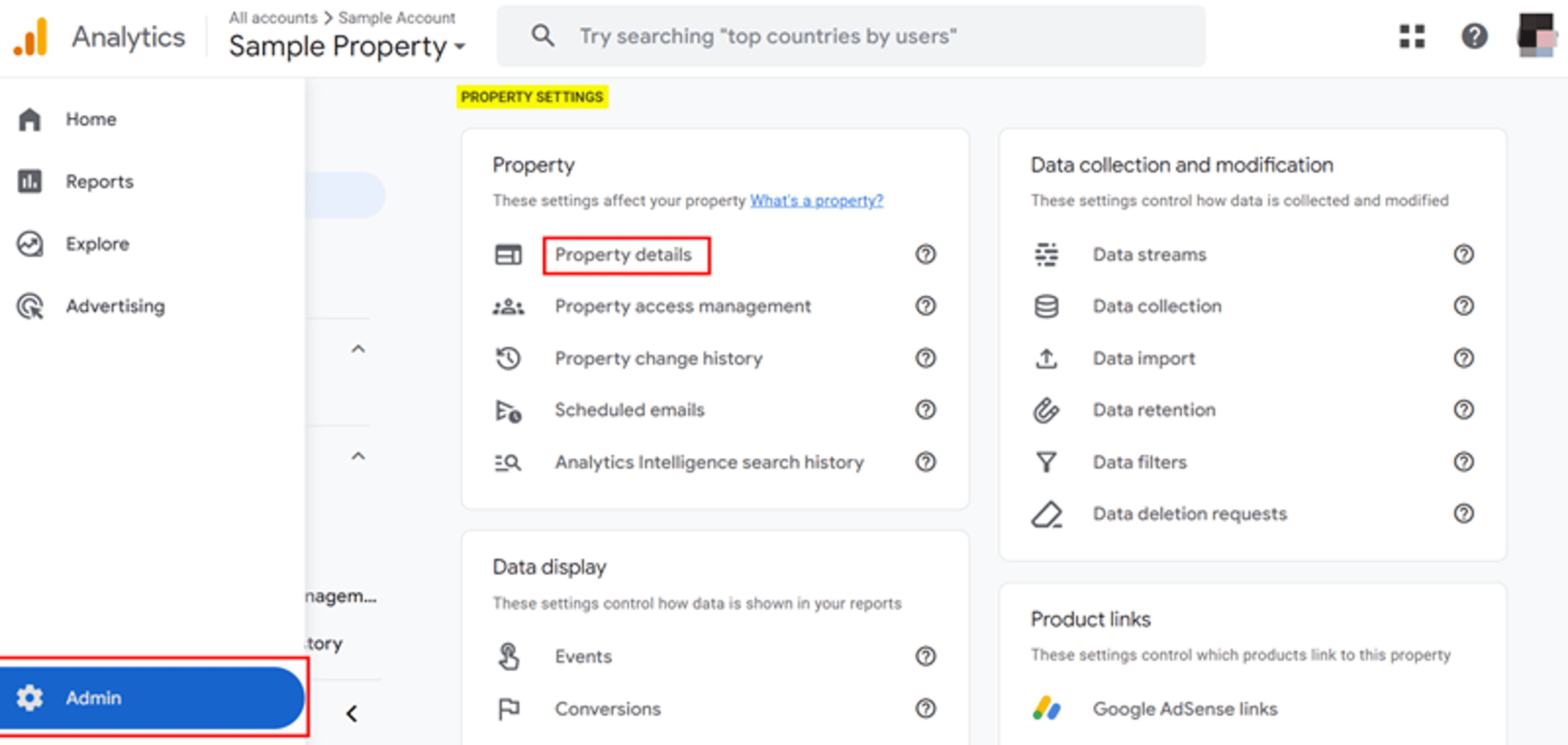 Google-Analytics-Property-Details
