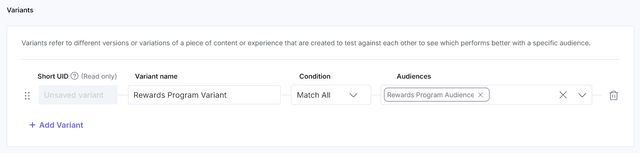 Create a Segmented Experience | Contentstack