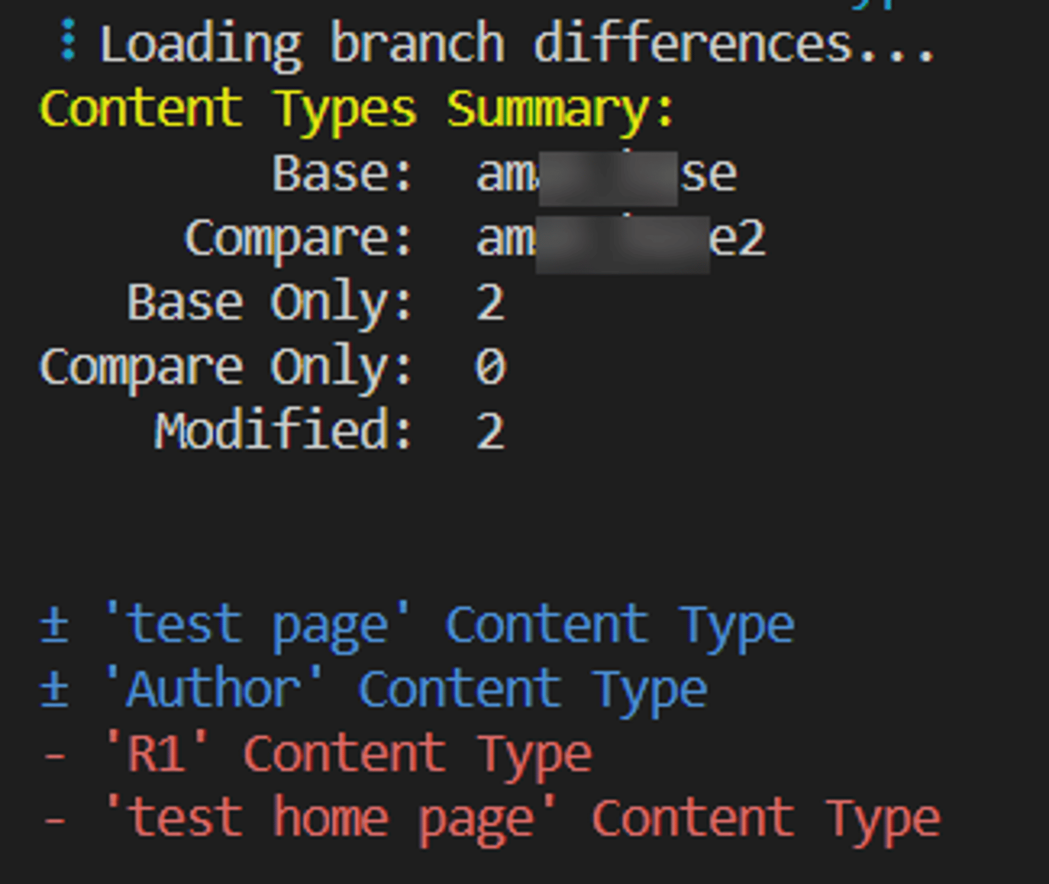 Compare and Merge Branches Using the CLI | Contentstack