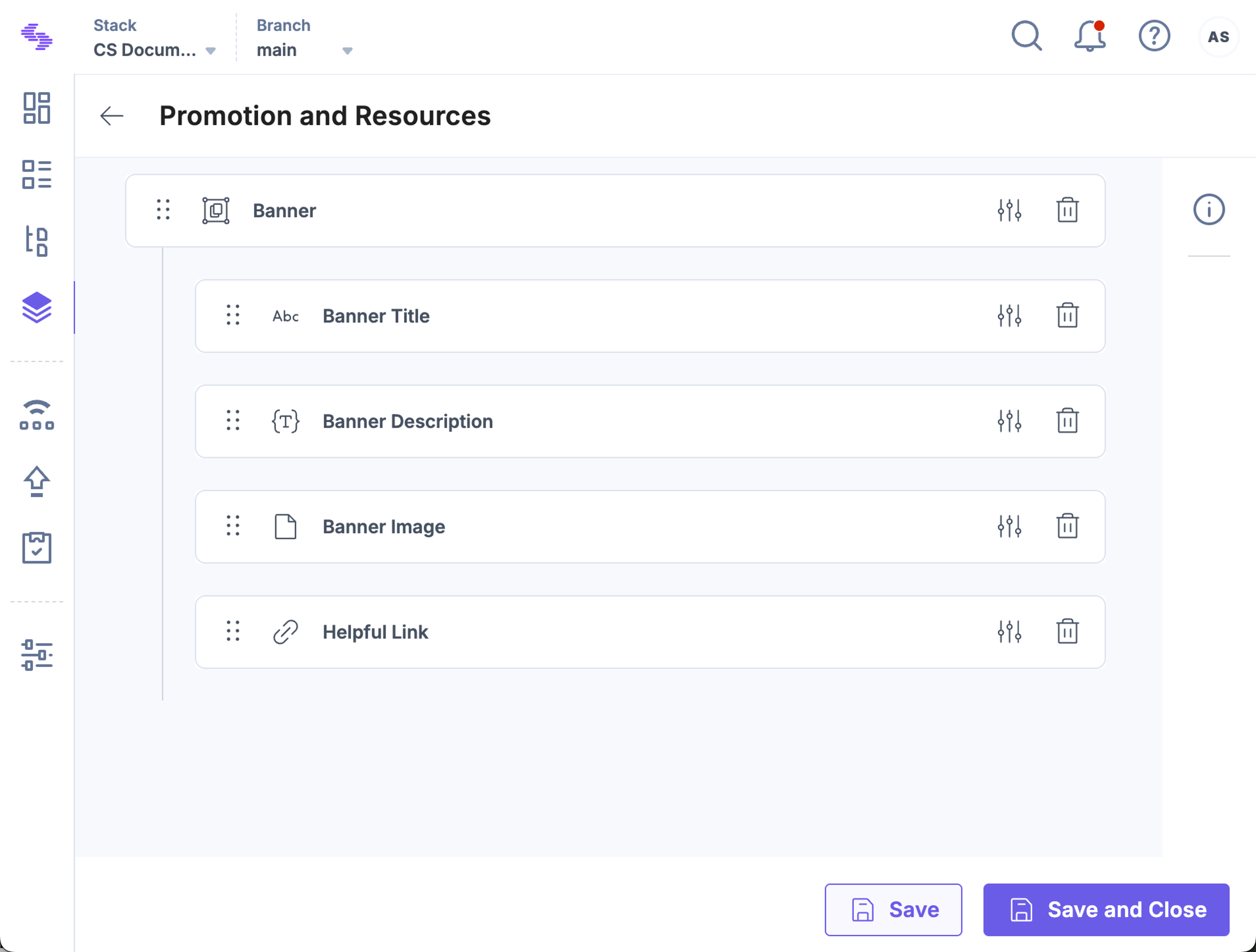 Saved Global field with nested group structure