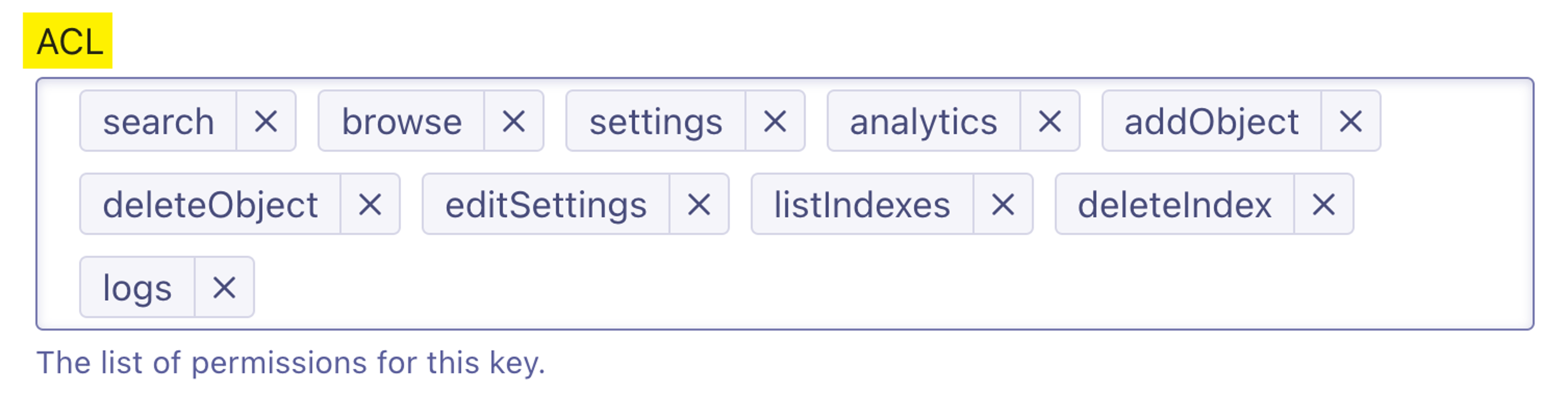 Algolia-Add-ACLs