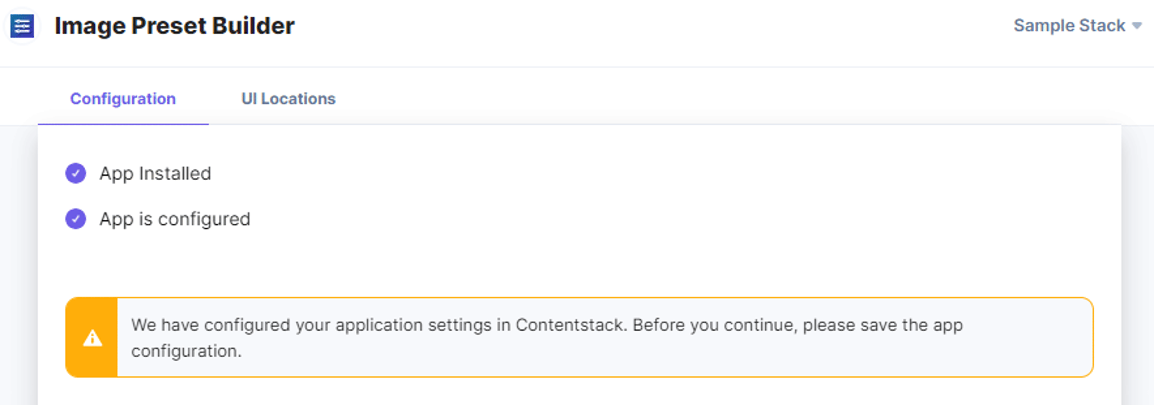 Image-Preset-Builder-Configuration