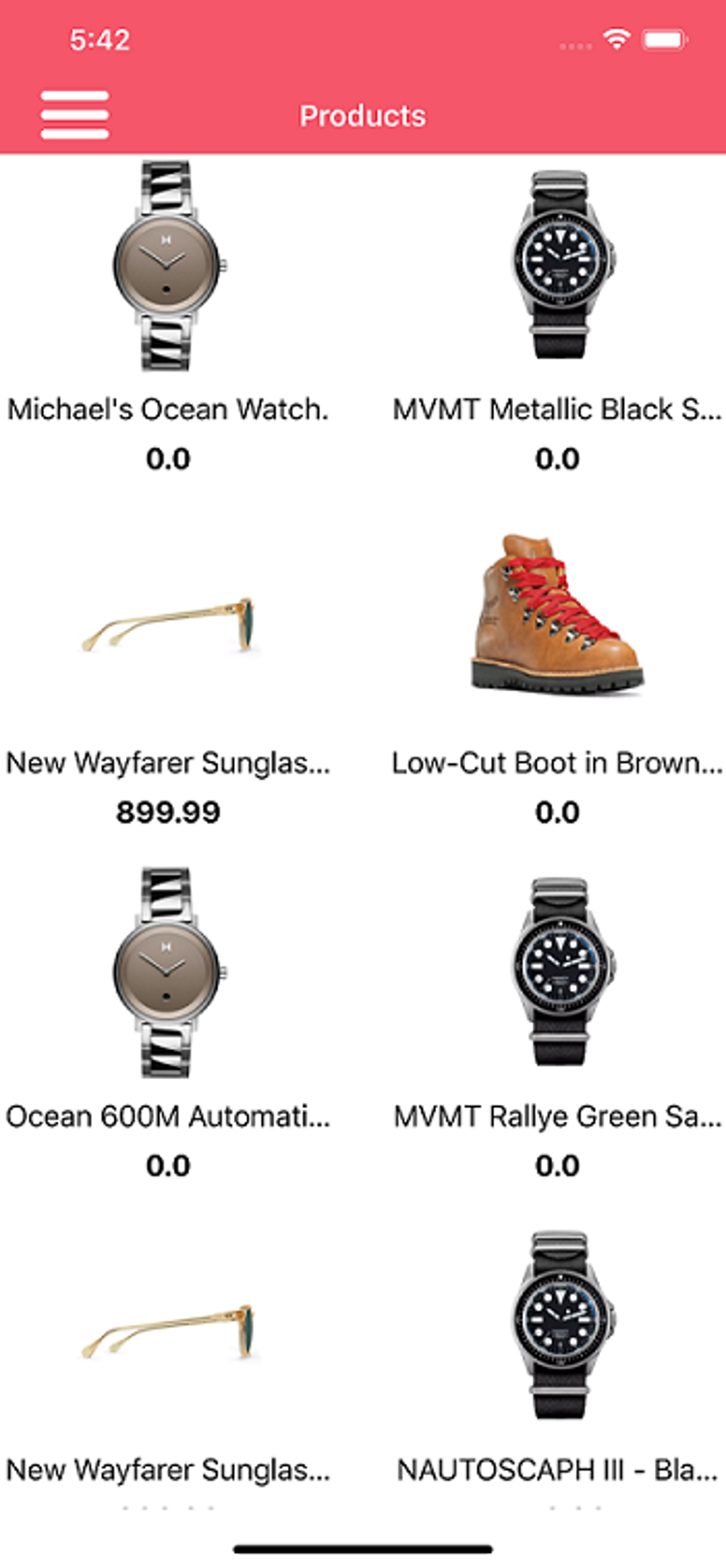 Build an E-commerce App using Contentstack's Swift SDK screenshot 2