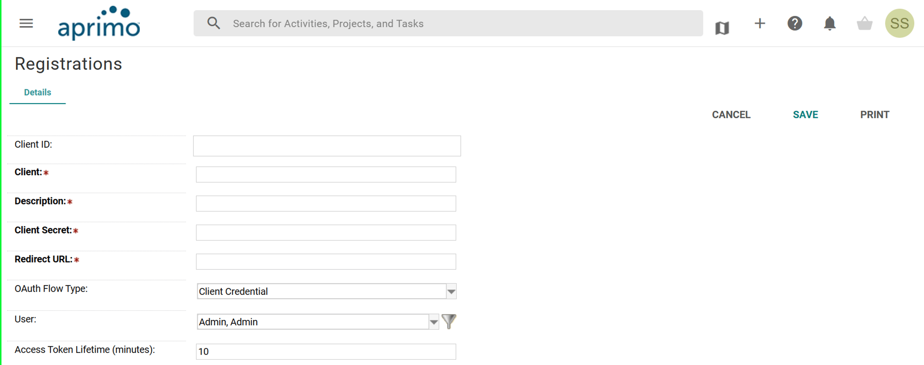 Aprimo_Config_Screen
