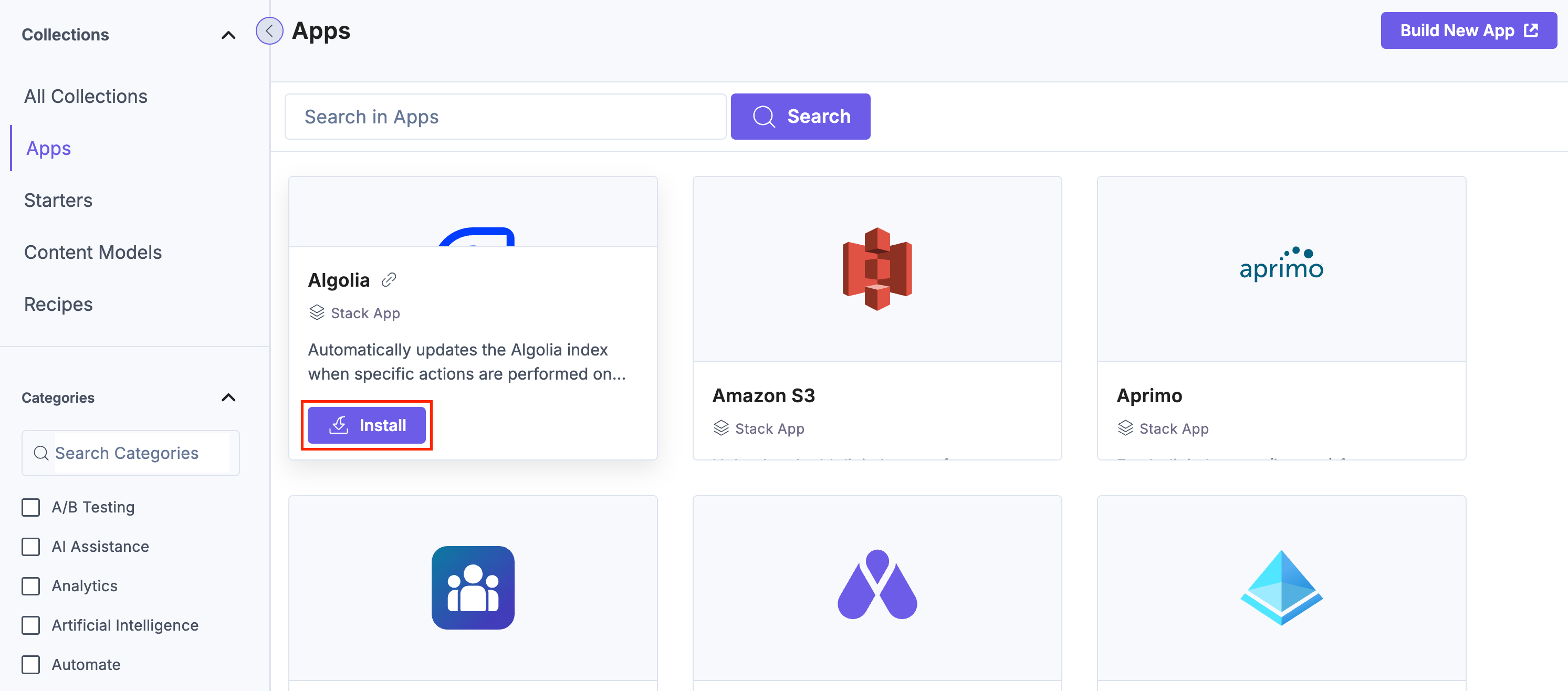 Algolia-App
