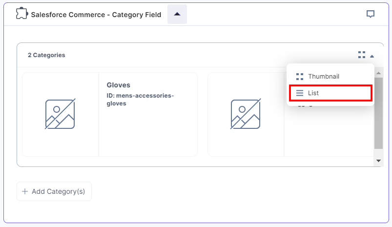 Salesforce-Commerce-Category-View-Options