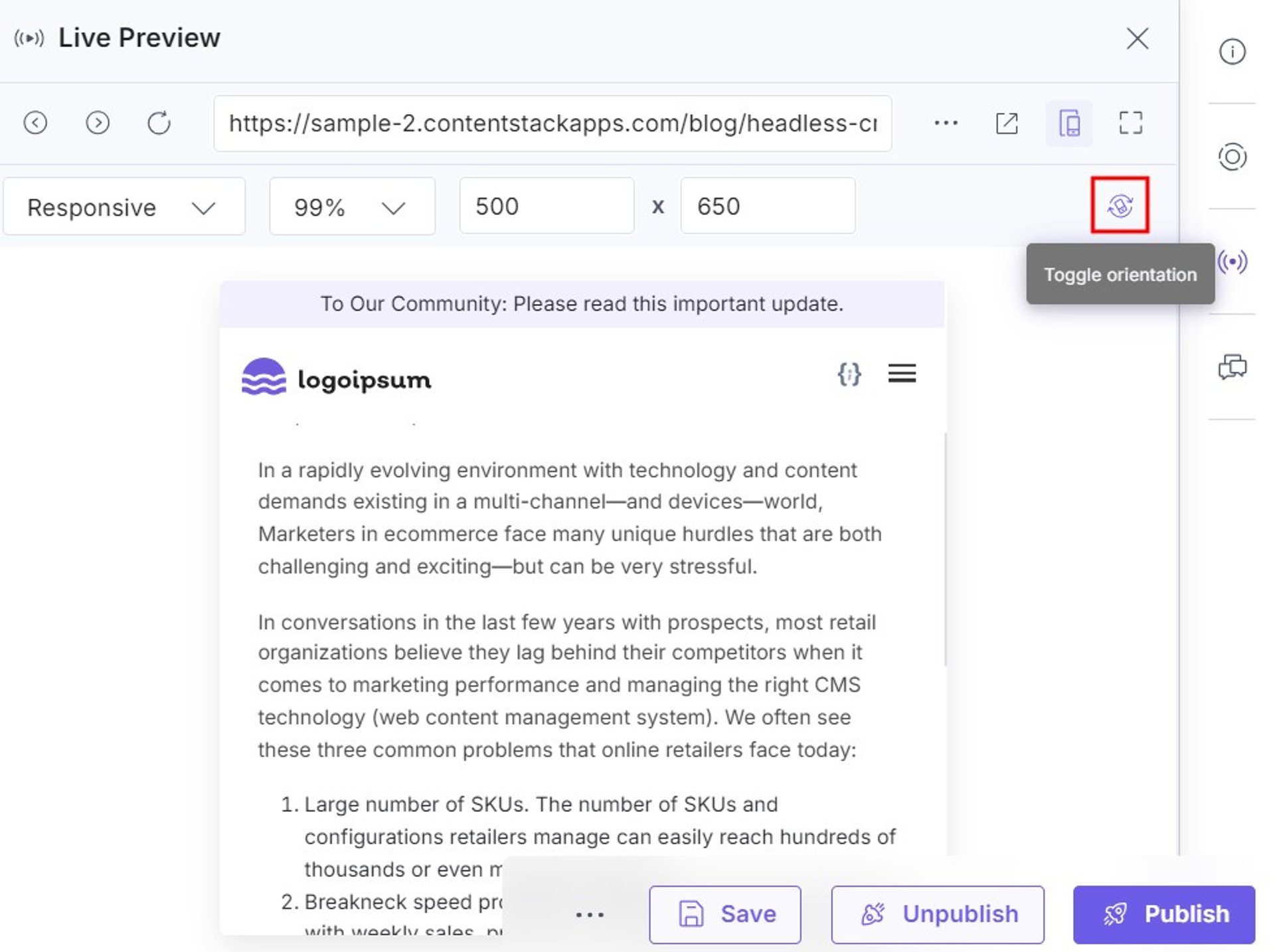 Omnichannel Content Preview Experience | Contentstack