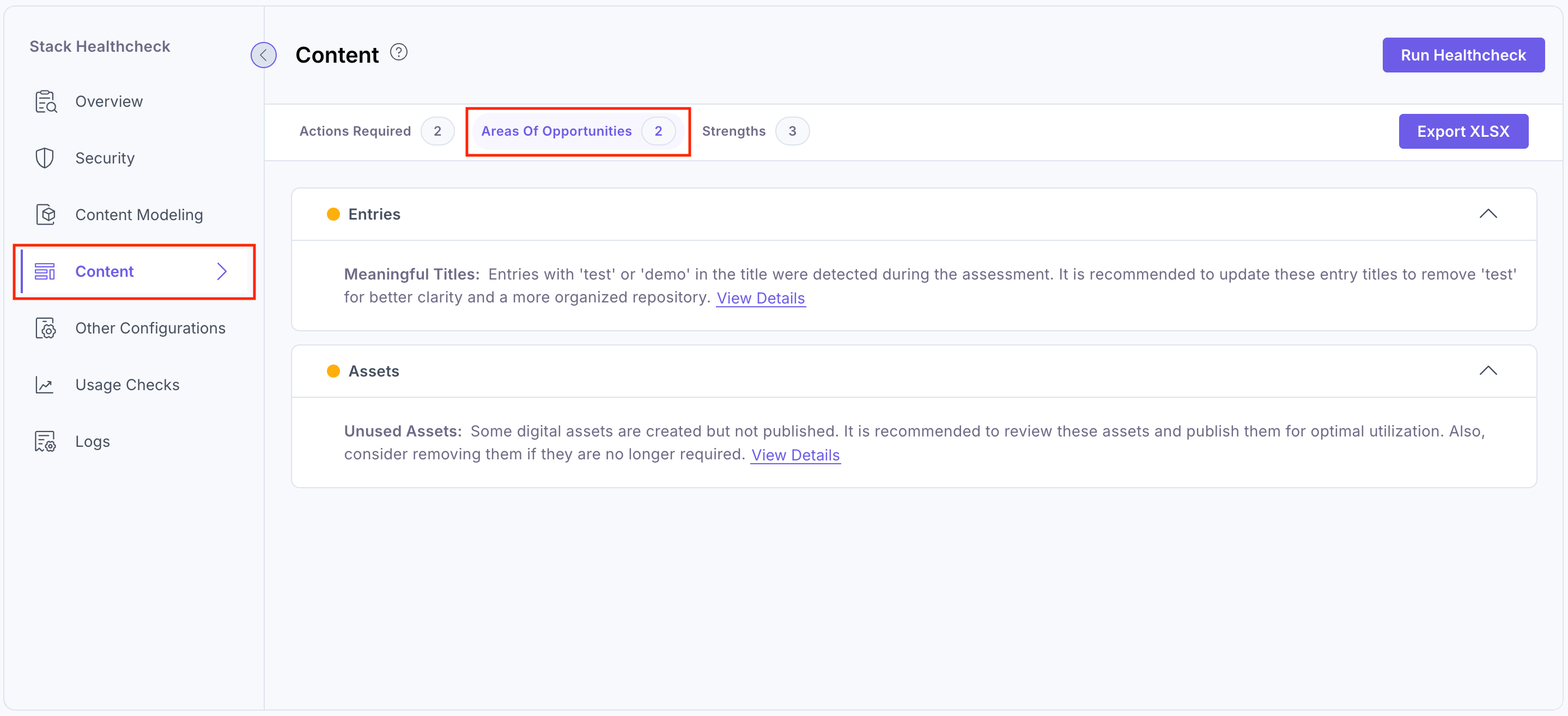 Healthcheck-Content-Areas-Of-Opportunities