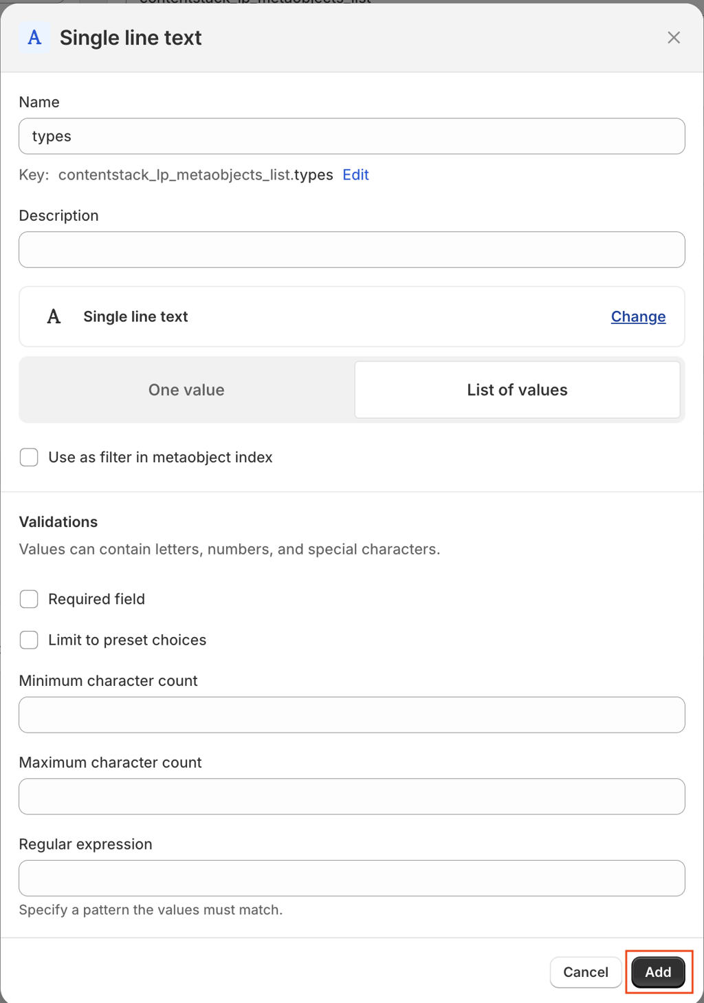 25. Single Line Text Definition.png