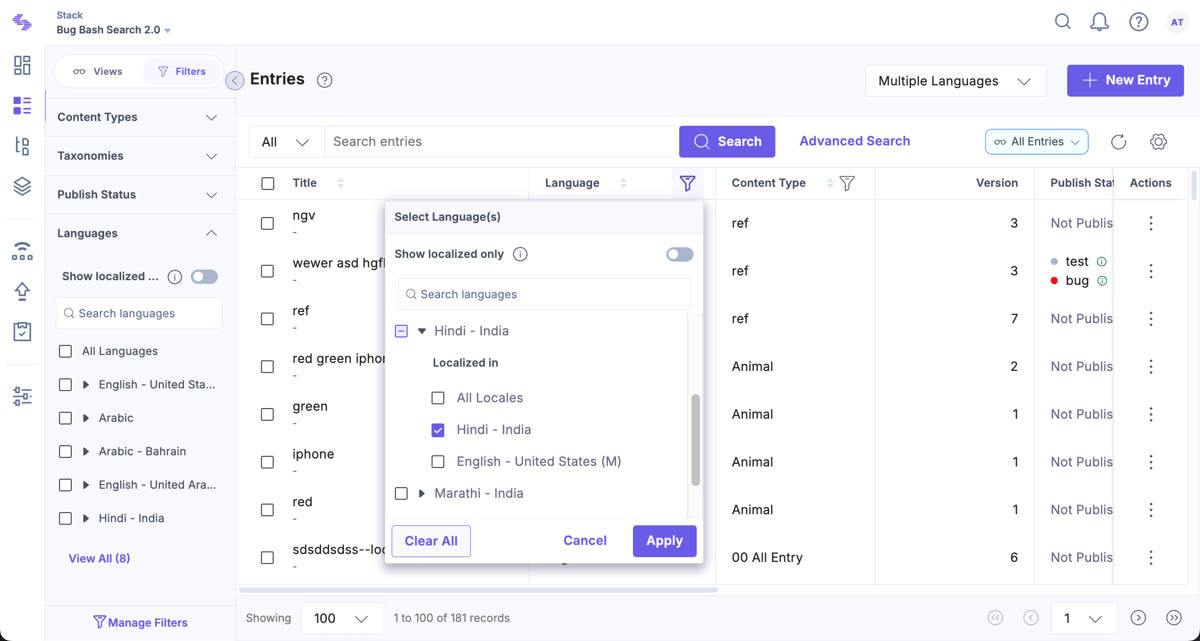 Get Localized Entries | Contentstack