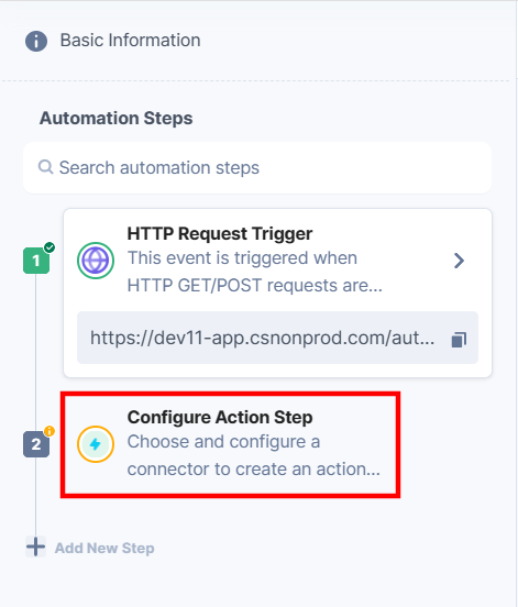 Configure-Action-Step