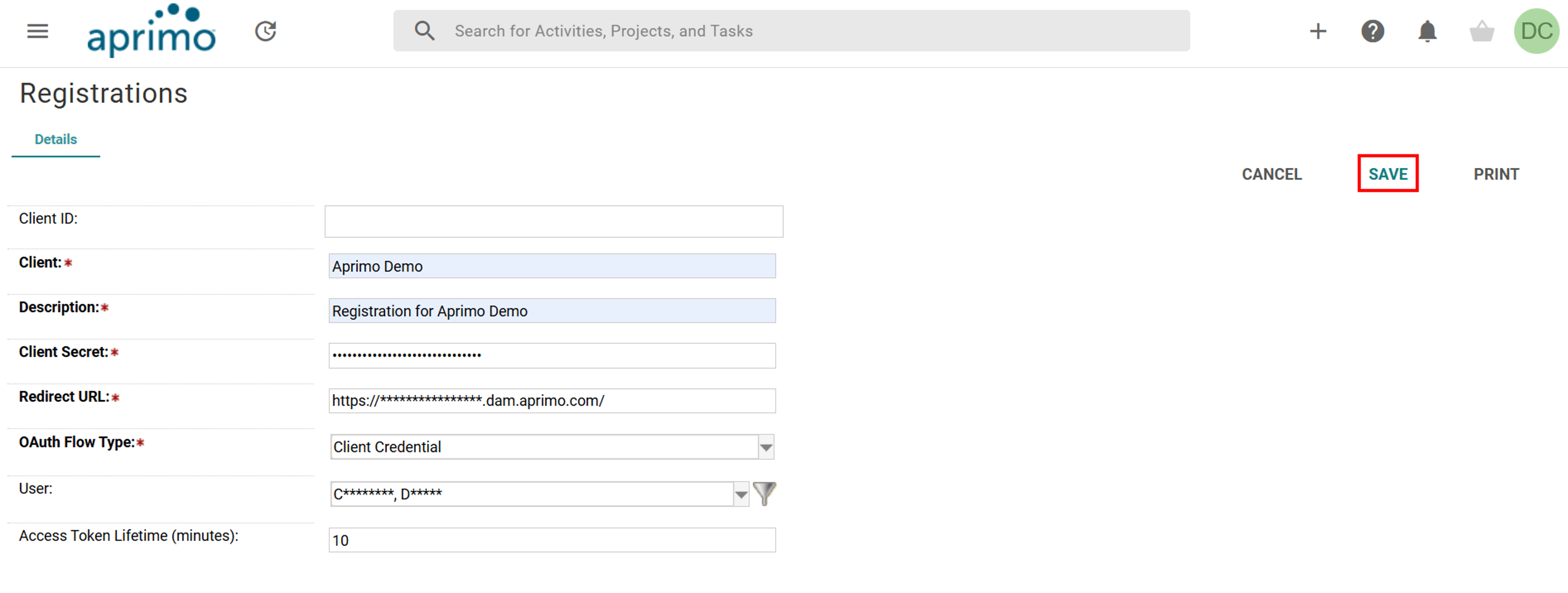 Aprimo-Fill-Registration-Details-And-Save
