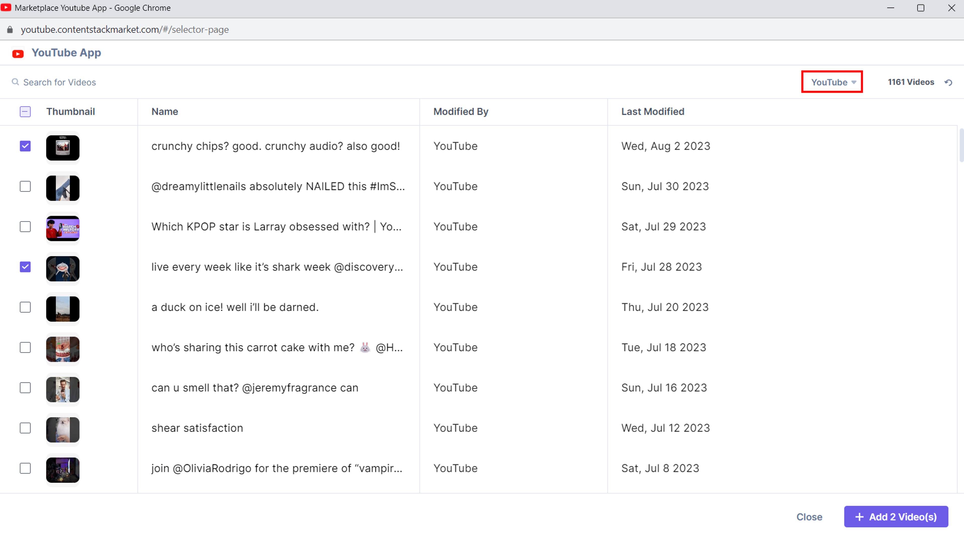 YouTube-Custom-Field-Selector-Page-Channel-Filter